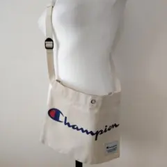 Champion サコッシュ ショルダーバッグ 生成り色キャンバス地ユニセックスのサムネイル