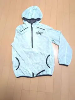 水玉模様フード付き　薄手　アウター