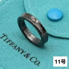 G*】様 【廃盤】ティファニー ナロー リング 8号 チタン Ti 1837