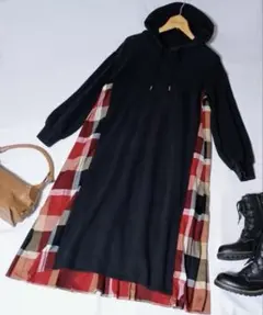 ブルーレーベル　クレストブリッジ パーカー コットンワンピース　38