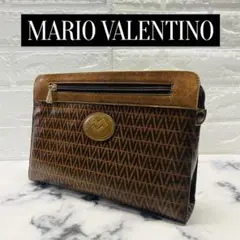 【MARIO VALENTINO】マリオヴァレンチノ クラッチバッグ ブラウン