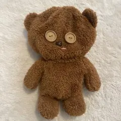 フード付きブラウンクマぬいぐるみ