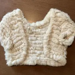 美品　オンワード樫山 kumikyoku ファーボレロ