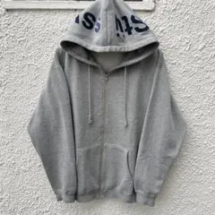 90s アメリカ製　old stussy グレー ジップアップパーカー L