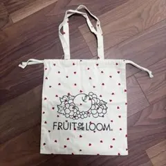 FRUIT OF THE LOOM ハート柄 巾着 トートバッグのサムネイル