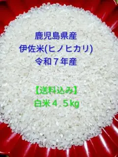 【精米したて】令和7年産 鹿児島県産 伊佐米(ヒノヒカリ)白米4.5kgのサムネイル