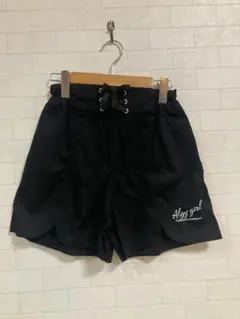 アルジー　ショートパンツ　黒　オールシーズン　160 リボン　後ろゴム　ブラック