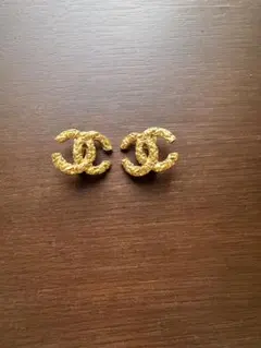 CHANEL シャネル ヴィンテージ イヤリング 93A ココマーク ゴールド