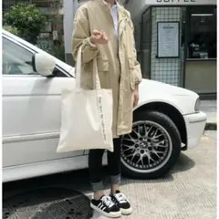 トートバッグ キャンバス レディース A4 縦型 軽量 サブバッグ ホワイト