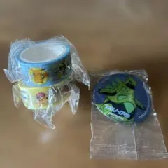 くら寿司×ポケモン　デコレーションテープ2個・ホログラムマグネット1個