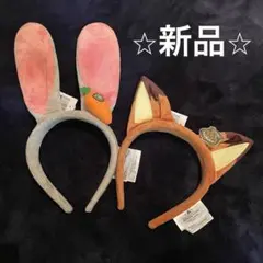 上海ディズニー限定 ズートピアカチューシャセット - メルカリ