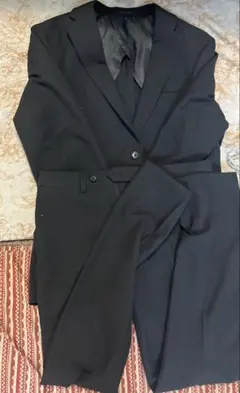 ナノユニバース　スーツ　黒　超美品のサムネイル