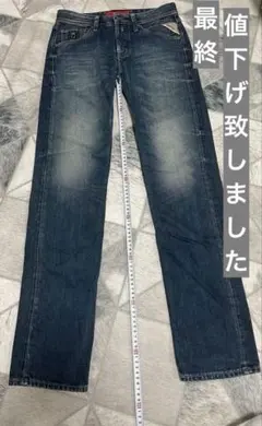 （REPLAY　リプレイ）ストレートデニム ダークブルー