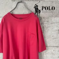 90,s ポロラルフローレン　ワンポイントロゴ刺繍　Tシャツ