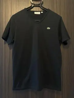 LACOSTE Vネック Tシャツ ブラック