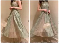 snidel スイッチングレースドレス MNT 0