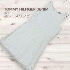 トミーヒルフィガー 総レースワンピース M アイボリー 上品のサムネイル