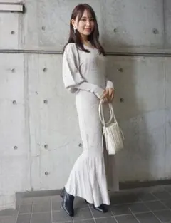 MERCURYDUO マーキュリーデュオ ワンピース グレー