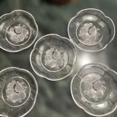 HOYAクリスタルあじさい小皿5個セット - メルカリ