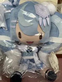 【特典付き】雪ミク ふわふわ どてか ジャンボ ぬいぐるみ 2025