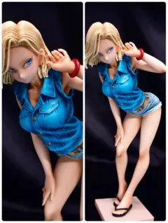 ドラゴンボール 人造人間18号 フィギュア リペイント グリッター&グラマラスA