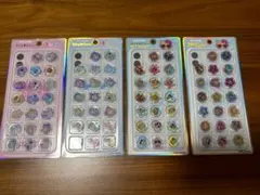 おはじきシール 4枚セット ほっぺちゃん日焼けキティ