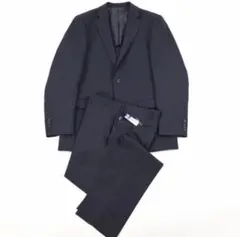 新品 未使用 ストレッチ スーツ 98Y8 ネイビー ストライプ