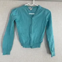 最終値下！H&M 水色 カーディガン US 6-8Y キッズ　ガールズ