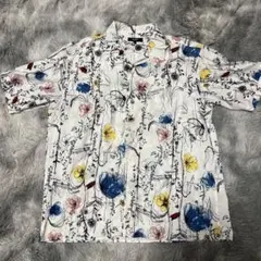 BEAMS HEART 半袖シャツ L フラワープリント