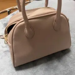 ピンク 合成皮革 ショルダーバッグ