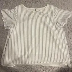 Honeys GLACIER ドルマントップス　白ストライプ Mサイズ