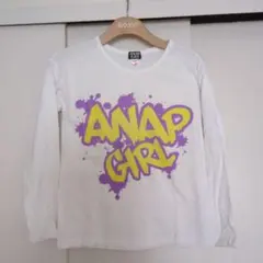 ANAP GIRL 長袖Tシャツ ホワイト