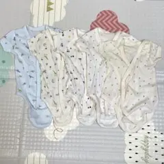 【5着】50〜60cm ベビー肌着 コンビ肌着 ロンパース