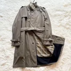 美品★大きいサイズ　バーバリー　ステンカラーコート　ライナー付き　ノバチェック