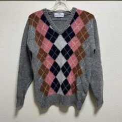 Jhon Tulloch ジョンタロック ニット　アーガイルセーター