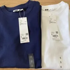 新品　2枚組　ユニクロU エアリズムコットンオーバーサイズTシャツ