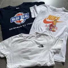 ノースフェイス NIKE ブルーシールTシャツ　110-130cm ３枚セット