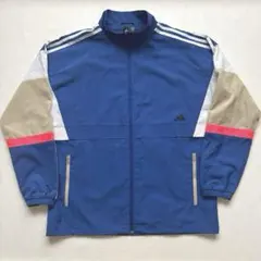 adidas ナイロンジャケット ブルー