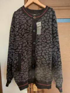 新品　GU UNDERCOVER シャギークルーネックカーディガン ブラックXL