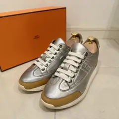HERMÈS｜トレイル Hロゴ カーフレザー EU35.5 付属完備のサムネイル