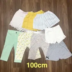 プティマイン ユニクロ 他⭐︎女の子 100cm パンツ 8枚セット まとめ売り