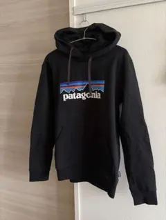 patagonia ダークグレーパーカー フード付き - メルカリ