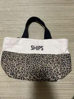 SHIPS ミニトートバッグ レオパード柄のサムネイル