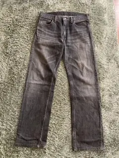 【先染めブラック】Levi's 505 良フェード ブラックデニム スミクロ