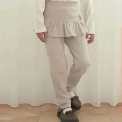 プティマインリセマインキッズスカッツフリル付きレギンスパンツスカパン120