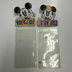 ディズニー ミッキー ミニー　パースポート チケット　ケース　2枚セット