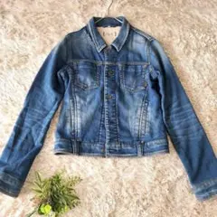 YANUK ヤヌーク DENIT スウェットデニムジャケット Gジャン XS