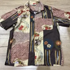 Pal’las palace インディゴ 開襟シャツ 藍染め 蓮の花 M Pal'las palace インディゴ 開襟シャツ 藍染め 蓮の花 M - メルカリ