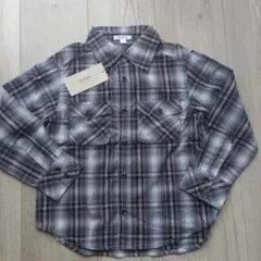 新品 2000円★a.v.v 青 ブルー系 チェック 長袖シャツ 110 120