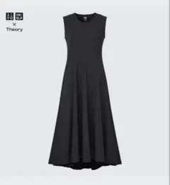 タグ付き UNIQLO×Theory ウルトラストレッチフレアロングワンピース
